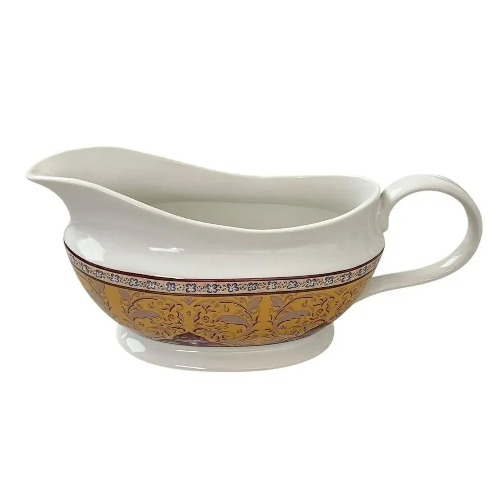American Atelier Bombay Gravy Boat Dish #5042 Stoneware EUC